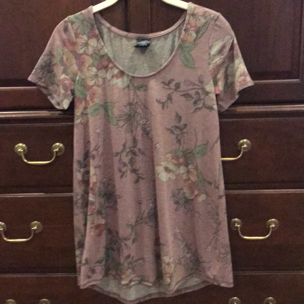 Agnes & Dora Everyday Tee Purple Floral XS